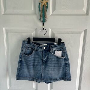 Denim Mini Skort